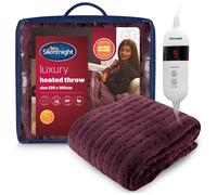Silentnight Comfort Control Heated Throw Blanket - Luxury Fleece Electric H