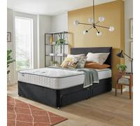 Silentnight Comfort Kingsize Divan Bed & Mattress - Charcoal