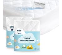 Silentnight Cot Bed Waterproof Mattress Protector, Machine Washable, 2 Pack