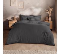 Silentnight Cotton Rich T180 Duvet Set - Charcoal - Double