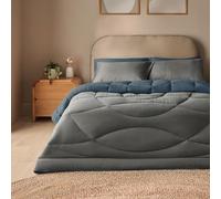 Silentnight Coverless 10.5 Tog Duvet, Blue & Charcoal, Single
