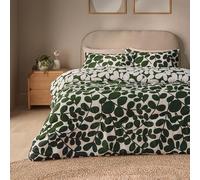 Silentnight Coverless Leaf Print Duvet & Pillowcase Set - Supersoft Stylish 10.5 Tog Bed Quilt - Two Reversible Designs - All Year Round Comfort No Cover Needed, Machine Washable, Green, Single