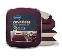 Silentnight Coverless Duvet And Pillowcase - 10.5 Tog - Berry/natural - Double
