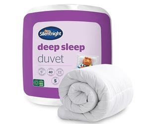 Silentnight Deep Sleep 13.5 Tog Duvet - Autumn Winter Comfy Bed Quilt - Sink Into Deeper Warm Sleep - Ideal for Cold Nights - Luxury Filled Soft Comfort - Hypoallergenic - Machine Washable, Super King