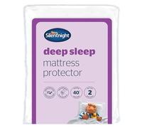 Silentnight Deep Sleep Mattress Protector with Straps Deep Fitted Soft Quilted Mattress Pad Cover Machine Washable Hypoallergenic Bed Protector