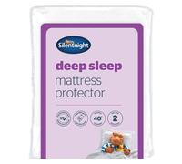 Silentnight Deep Sleep Mattress Protector ? Supersoft Quilted Bed Protector Cover with Extra Deep Fitted Easy Fit Stretch Elasticated Straps ? Machine