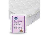 Silentnight Deep Sleep Mattress Protector with Straps ? Deep Fitted Soft Quilted Mattress Pad Cover Machine Washable Hypoallergenic Bed Protector ?