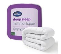 Silentnight Deep Sleep Mattress Topper, White, Double