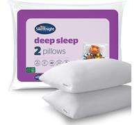 Silentnight Deep Sleep Pillows 2 Pack - Medium Support Comfortable Hollowfibre B