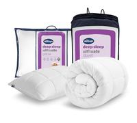 Silentnight Deep Sleep Ultimate 10.5 Tog Duvet & Pillow - Luxurious Down-Like Fibadown Fibres Bed Quilt & Pillow - Regulate Body Temperature - Soft Quilted Cover - Single, 1 Pack