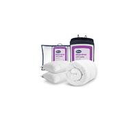 Silentnight Deep Sleep Ultimate 10.5 Tog Duvet & Pillow Pair - Luxurious Down-Like Fibadown Fibres Bed Quilt & Pillows - Regulate Body Temperature -