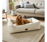 Silentnight Deep Sleep Ultimate Boucle Box Pet Bed NATURAL LARGE