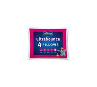Silentnight Deluxe Ultrabounce Pillows 4 Pack - Pack of 4 Medium Support Pillows for Back, Front and Side Sleepers, Machine Washable