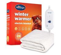 Silentnight Comfort Control Electric Blanket Double - Heated Electric Underblanket with 3 Heat Settings, Fast Heat Up, Overheat Protection and Easy Fit Straps - Machine Washable - Double 135x120cm