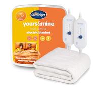 Silentnight Dual Control Electric Blanket Double - Heated Electric Underblanket Bed Warmer Sheet with 3 Heat Settings, Easy Fit Straps, Split Controls and Machine Washable - Double 150x137cm
