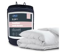 Silentnight Duck Feather and Down Duvet - Luxury 10.5 Tog Double Duvet Feather and Down Warm Cosy Quilt with Breathable Cotton Cover All Year Round S