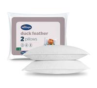 Silentnight Duck Feather Pillows with Cotton Cover - 2 Pack
