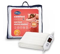 Silentnight Easi Heat Single Electric Blanket - Heated Underblanket with Full Mattress Coverage, Warm Fleece Material and Elasticated Straps - Ultra Fast Heat Up and LED Controller - Single (90x190cm)