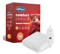 Silentnight Electric Blanket Super King Bed - Heated Underblanket with 3 Heat Settings - Fast Heat Up - Overheat Protection and Easy Fit Straps, Machine Washable Comfort Control, Super King, 160x200cm