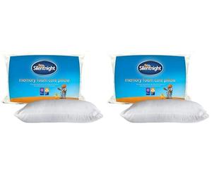 Silentnight Essential Memory Foam Core Pillow, Packaging may vary, White (Pack of 2)