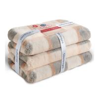 Silentnight Faux Fur Checked Snugsie Blanket 130X180CM