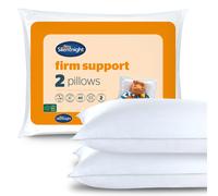 Silentnight Firm Support Pillow Pack of 2 - Side Sleeper Pillows for Sleeping Neck Back Orthopaedic Pain - Machine Washable Pillow Pair for Side