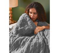 Silentnight Fleece Heated Throw Medium Grey