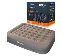 Silentnight King Size Airbed Grey with Built In Electric Pump ? Inflatable Blow Up Camping Air Mattress Ideal for Tents, Caravans and Guest Rooms ?