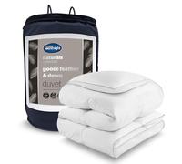 Silentnight Goose Feather and Down Double Duvet - Luxury Hotel Quality Feather 10.5 Tog Duvet Quilt with 100% Cotton Down Proof Cover Premium Warm Breathable - Machine Washable - Double