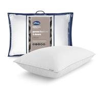 Silentnight Goose Feather and Down Pillow - Luxury Hotel Quality Pillow with Ethically Sourced Natural Goose Feather and Down - 100% Cotton Down-proof Cover - Machine Washable - Pack of 1
