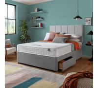 Silentnight Hatfield Double Memory 2 Drawer Divan Bed - Grey