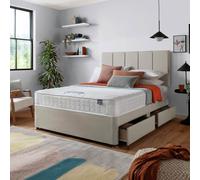 Silentnight Hatfield Double Memory 4 Drawer Divan Bed - Sand