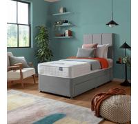 Silentnight Hatfield Single Memory 2 Drawer Divan Bed - Grey