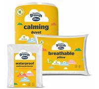 Silentnight Healthy Growth Bed Set - 10.5 Tog Calming Weighted Duvet - Kids Breathable Pillow - Waterproof Mattress Protector - Complete Bed for Kids - Single
