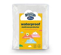 Silentnight Healthy Growth Waterproof Mattress Protector - Deep 30cm Quiet Waterproof Mattress Pad with Fitted Skirt and Soft Touch Cover - Hypoallergenic, Single, White