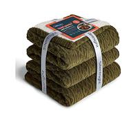 Silentnight Heat Genie Blanket 180 X 240cm Green Cable Knit