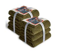 Silentnight Heat Genie Self Heating Giant Blanket - Cosy Warm Sherpa Fleece Throw with Unique Foil Layer to Retain Heat - Extra Large Reversible for Sofa Couch Bed Camping - 180x240cm, 2 Pack, Green