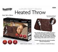 Silentnight Heated Throw Electric Over Blanket Soft Fleece Comfort Control Sofa