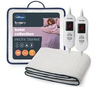 Silentnight Hotel Collection Double Electric Blanket - Luxury Cosy Comfort Covered in a Super Soft Fleece Fabric - Full Mattress Coverage with Easy