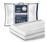 Silentnight Hotel Collection Endless Comfort Pillow - Double Layer Luxury Box Cushioned & Soft Quilted Pillow - Ball Fibre Filling for Head and Neck Support, Breathable Cotton Cover, Machine Washable