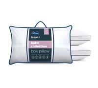 Silentnight Hotel Collection Luxury Pillows 2 Pack - Soft Touch Hotel Quality Bed Pillows for Back and Side Sleepers with Box Design Offering Extra