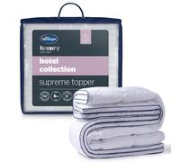 Silentnight Hotel Collection Mattress Topper Double Bed - Luxury Soft Silky Comfortable 5cm Thick Deep Mattress Protector Pad Cover with Deep Fit