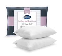 Silentnight Hotel Collection Pillows 2 Pack - Luxury Hotel Quality Pillows Soft Medium Support for Back and Side Sleepers Comfy Supportive - Hypoallergenic and Machine Washable - Pack of 2