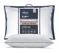 Silentnight Hotel Collection Soft as Down Pillow - Luxurious Sink-In Feeling Of Down Soft Touch Quality Breathable Hypoallergenic Medium Support - Synthetic Down Alternative - Pack of 1