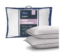 Silentnight Hotel Collection Super King Pillow - Covers Half of a Super King Size Bed - Luxury Quality Big Large Pillow - Soft Touch Cover Filled wit