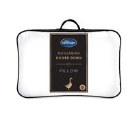 Silentnight Hungarian Goose Down Pillows 2 Pack - Hotel Quality Luxury Goose Feather and Down Pillows with Pure Cotton Cover Ideal for Front and Back