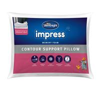 Silentnight Impress Memory Foam Pillow - Orthopaedic Ergonomic Cervical Firm Support Pillow for Neck and Shoulder Pain - Reactive Memory Foam