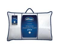 Silentnight Impress Deluxe Memory Foam Pillow, Soft, Polyester, White, 70 x 39 cm
