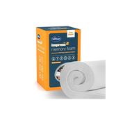 Silentnight Impress Memory Foam Mattress Topper - 7cm Extra Thick Luxury Orthopedic Double Mattress Topper for Back and Neck Pain