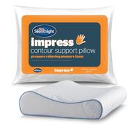 Silentnight Impress Memory Foam Pillow | Orthopaedic, Ergonomic Cervical, Firm Support, Neck and Shoulder Pain Relief, Reactive Memory Foam